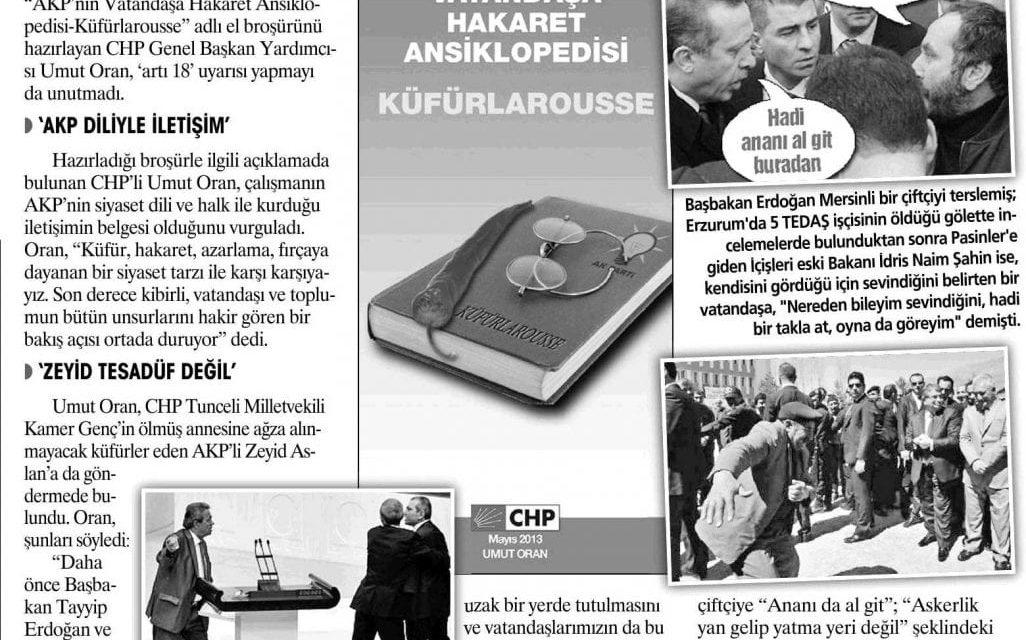 AKP'lilerin hakaretleri ansiklopedi oldu-Yurt Gazetesi