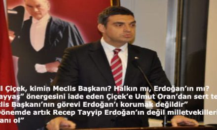 Umut Oran: "iki ayyaş" önergesini iade eden Cemil Çiçek, kimin Meclis Başkanı? Halkın mı Erdoğan'ın mı?