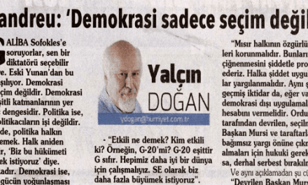Papandreu: 'Demokrasi sadece seçim değildir'