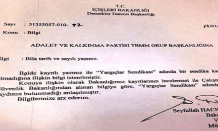 AKP istedi,İçişleri Bakanlığı Pazar günü resmi belge hazırladı elden teslim etti