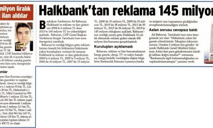 Halkbank'tan reklama 145 milyon TL-Sözcü