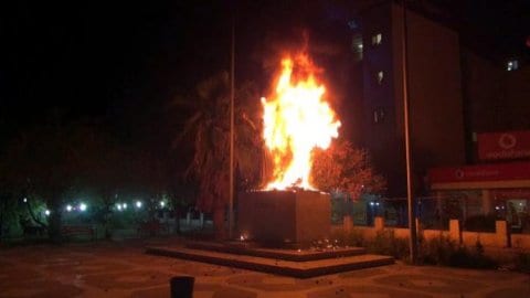 Cizre'deki Atatürk anıtının tahrip edilmesi TBMM'de