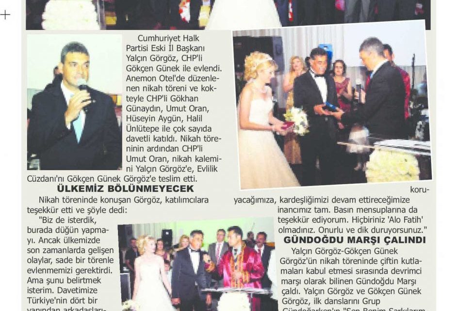 Yalçın Görgöz’ün nikahı buluşturdu – Afyon Kocatepe Gazetesi